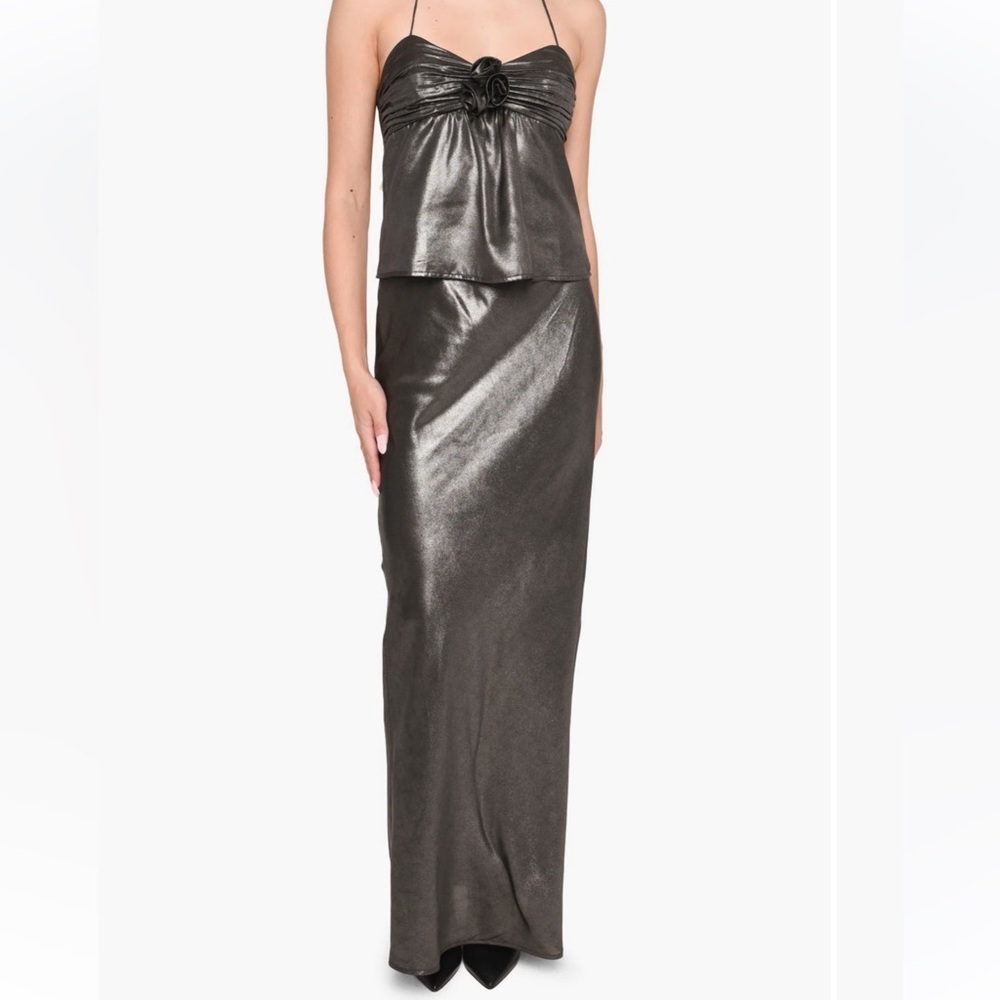 WAYF Selena Bias Cut Maxi Skirt size small